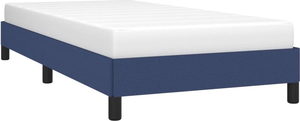 SYFAX Bettgestell ohne Matratze Blau 90x200 cm Stoff