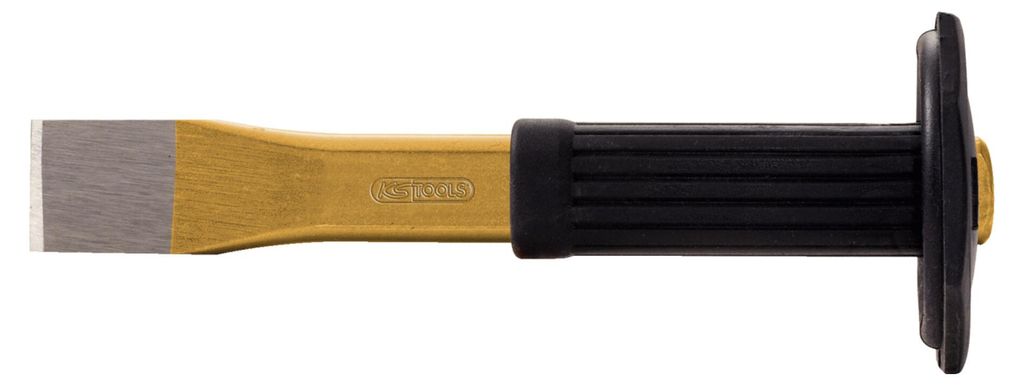 KS Tools Flachmeißel mit Handschutzgriff, oval, 300 mm