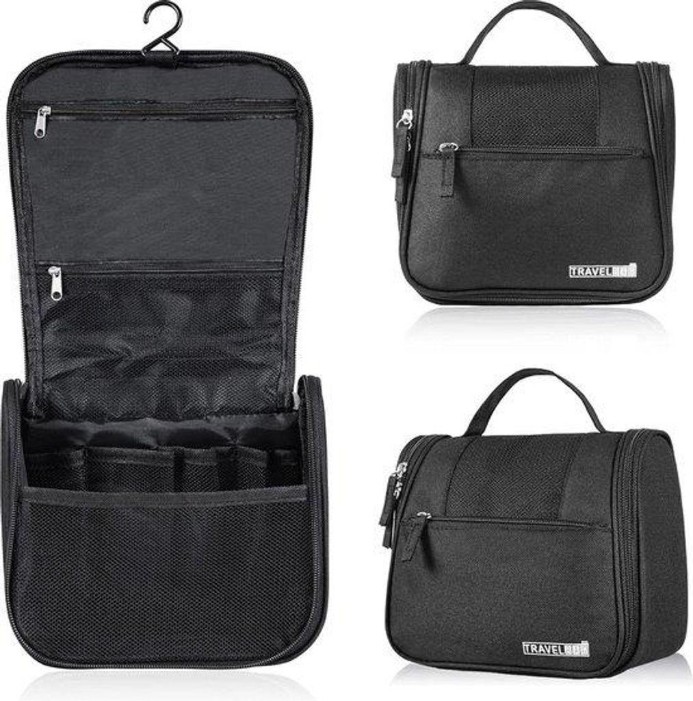 Reis-toiletten, wasserdichte Reis-toiletten zum Aufhängen, tragbare Make-up-Taschen für Herren, Damen und Kinder, für Geschäftsreisen, Fitnesss...