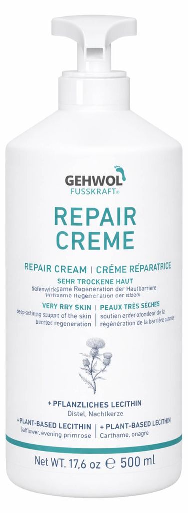 GEHWOL FUSSKRAFT Repair Creme Fußcreme trockene Haut 500 ml Produktbild 