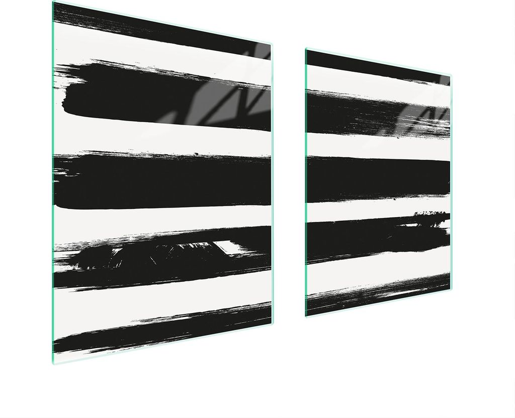 Glasschutzplatte Für Herd 85X52 Streifen