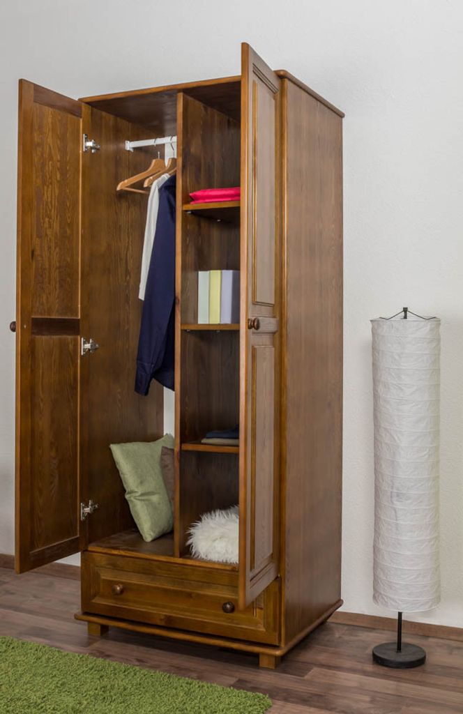 Kleiderschrank Kiefer 80 cm