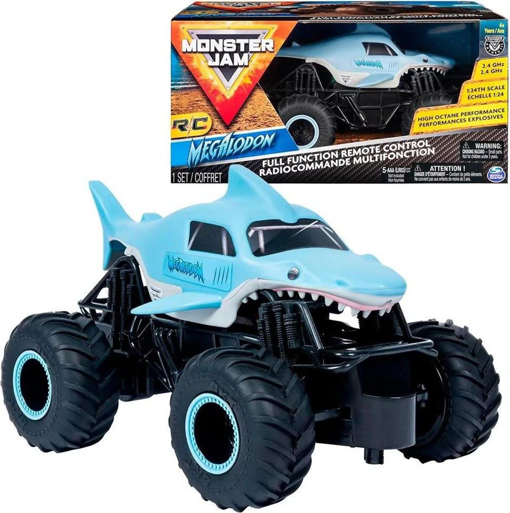 Spin Master Monster Jam Megalodon Funksteuerung 1:24 Silber Produktbild 