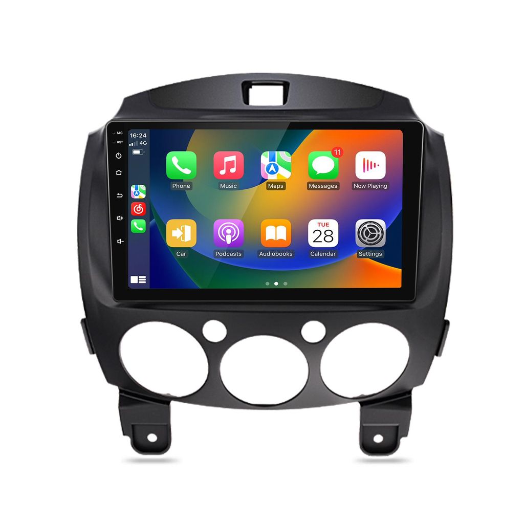 2+64G carplay autoradio 9''Android15 Für Mazda 2 2007-2013 Produktbild 