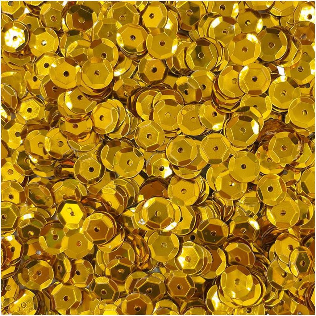 Cekiny metaliczne Aliga 8mm 10g złote Zdjęcie produktu 