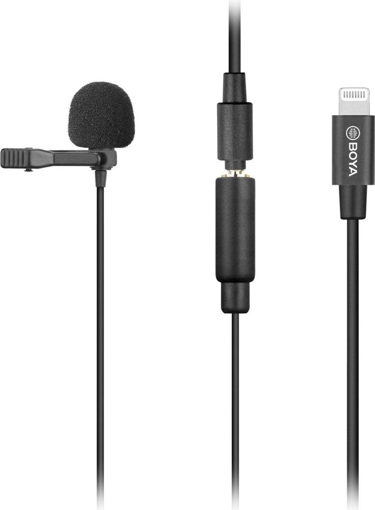 Microfono BOYA Lavalier BY-M2 Lightning 6m Immagine del prodotto 