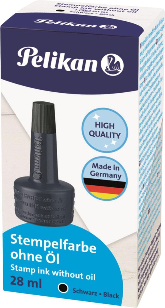 Pelikan Stempelfarbe schwarz 4 K 28 ml Verstreicherflasche Image du produit 