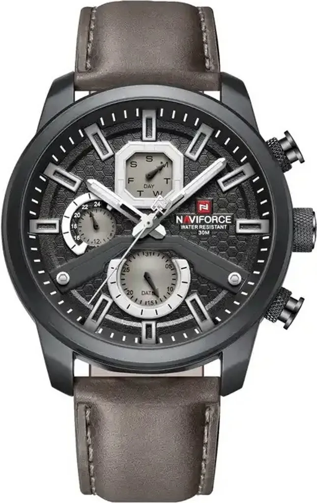Montre NAVIFORCE Grise Fonctionnelle et Élégante pour le Quotidien