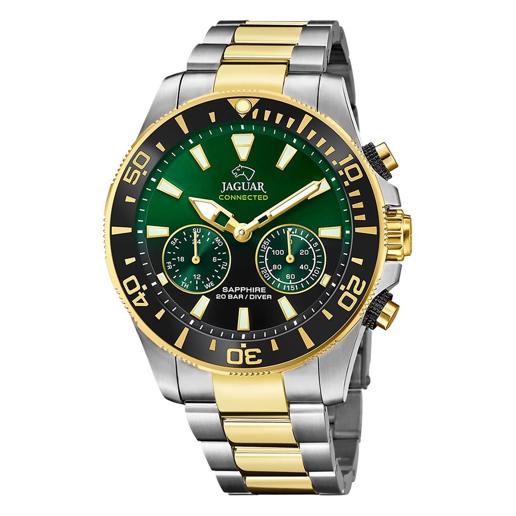 Jaguar Herren Multifunktion Uhr Connected Edelstahl silber Produktbild 