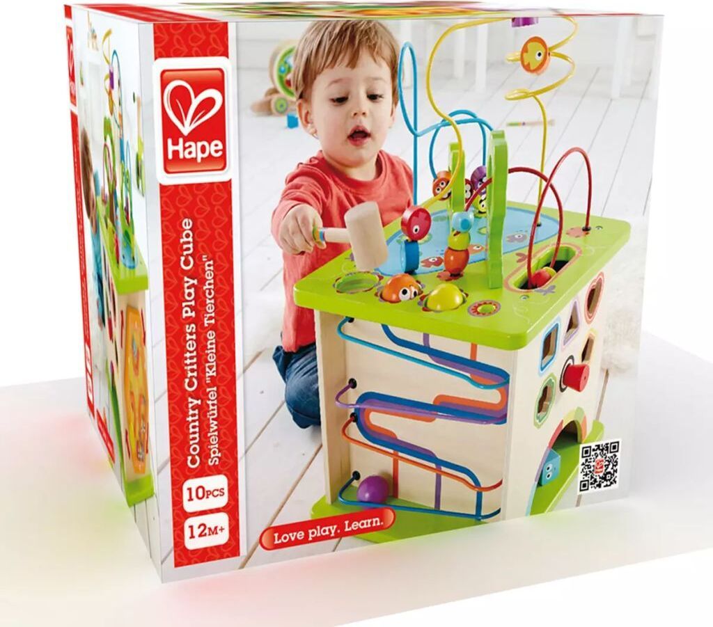 Hape Totally Amazing Motorikwürfel Kleine Tierchen, E1810 Produktbild 45