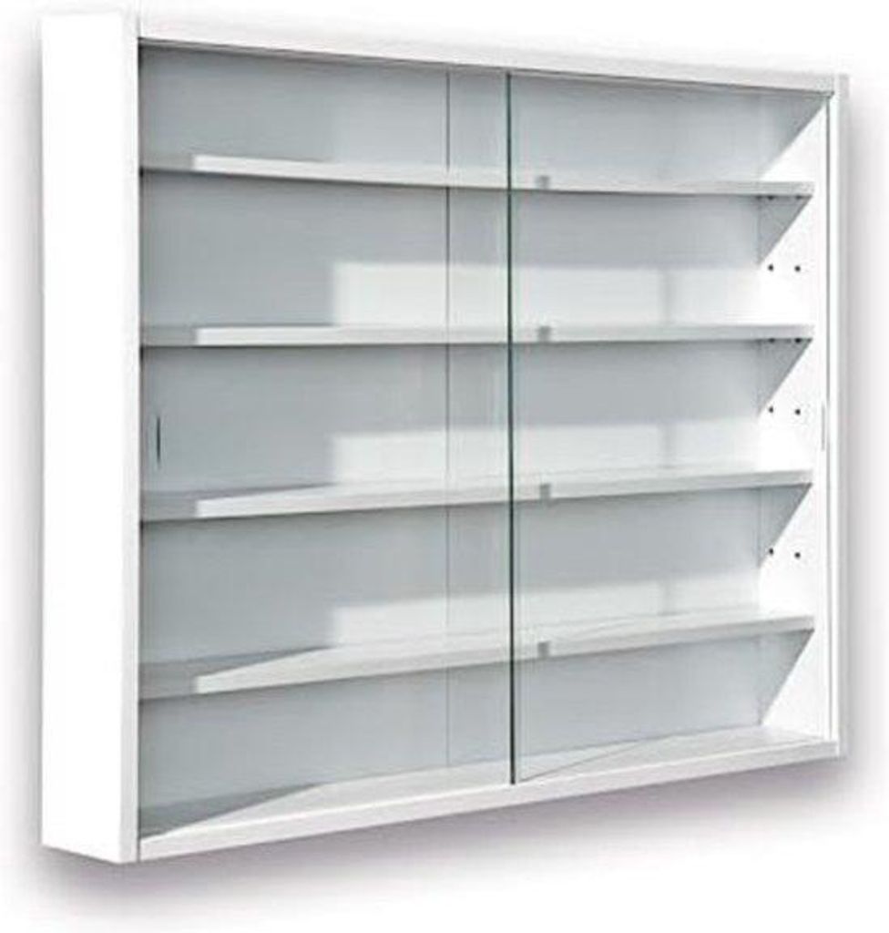 Wandvitrine aus Weiß