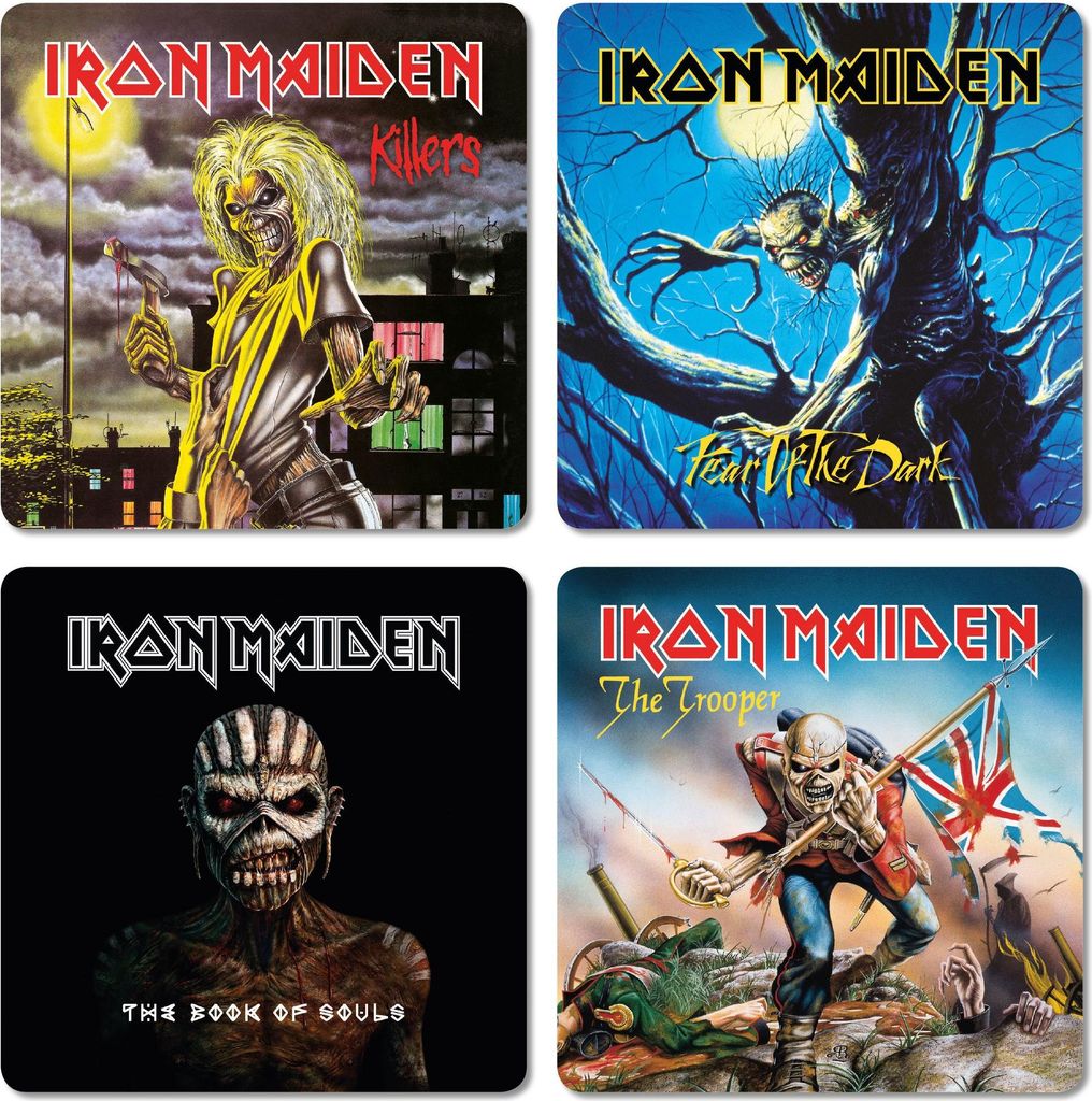 Iron Maiden Untersetzer Pack (4)