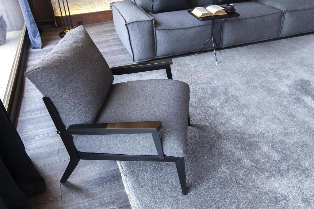 Set 2-tlg Sofa + Sessel Mittelweich bequem Moderner Stil Neu