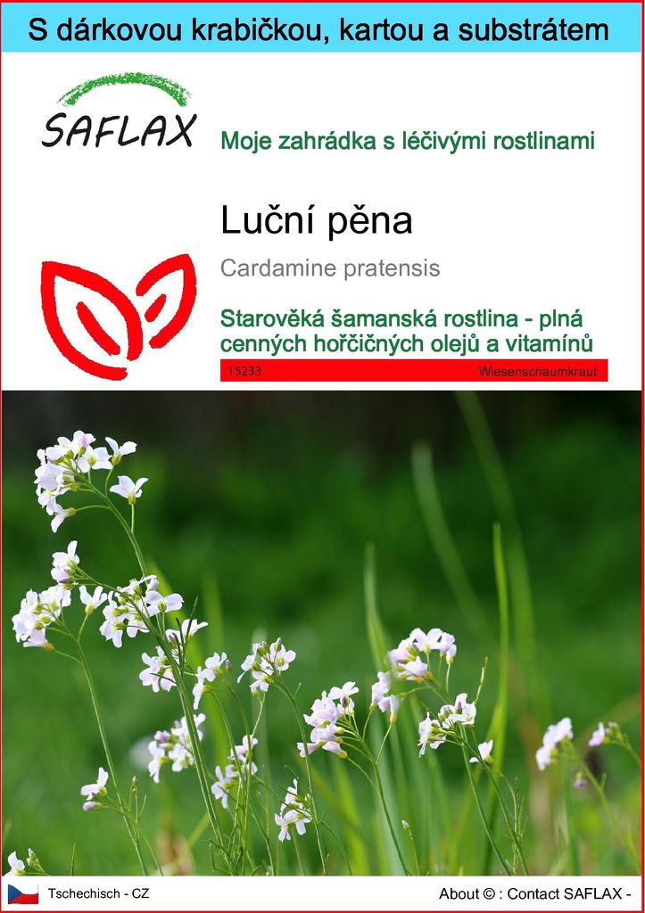 SAFLAX Dárková sada - luční pěna - Cardamine pratensis - Obrázek produktu 
