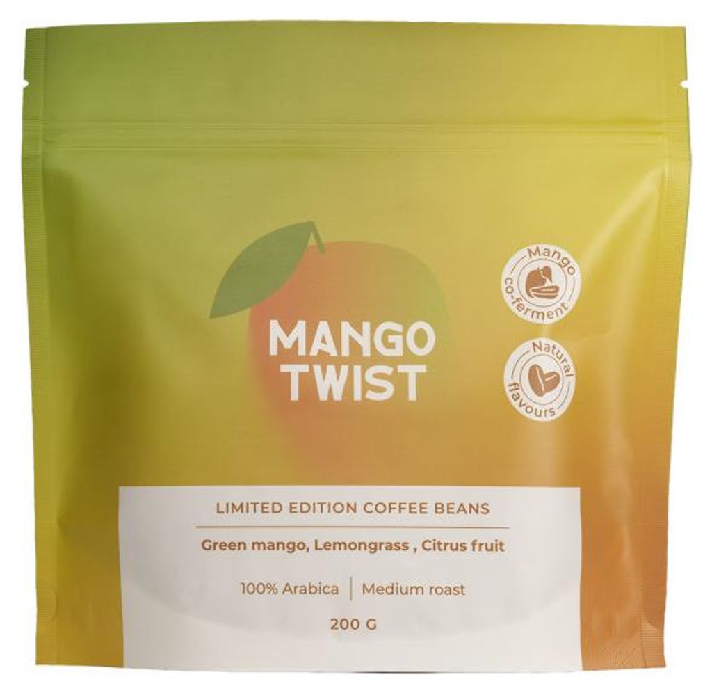 Limited Edition Kaffeebohnen Mango Twist (Mango-Kofermentation), 200 g