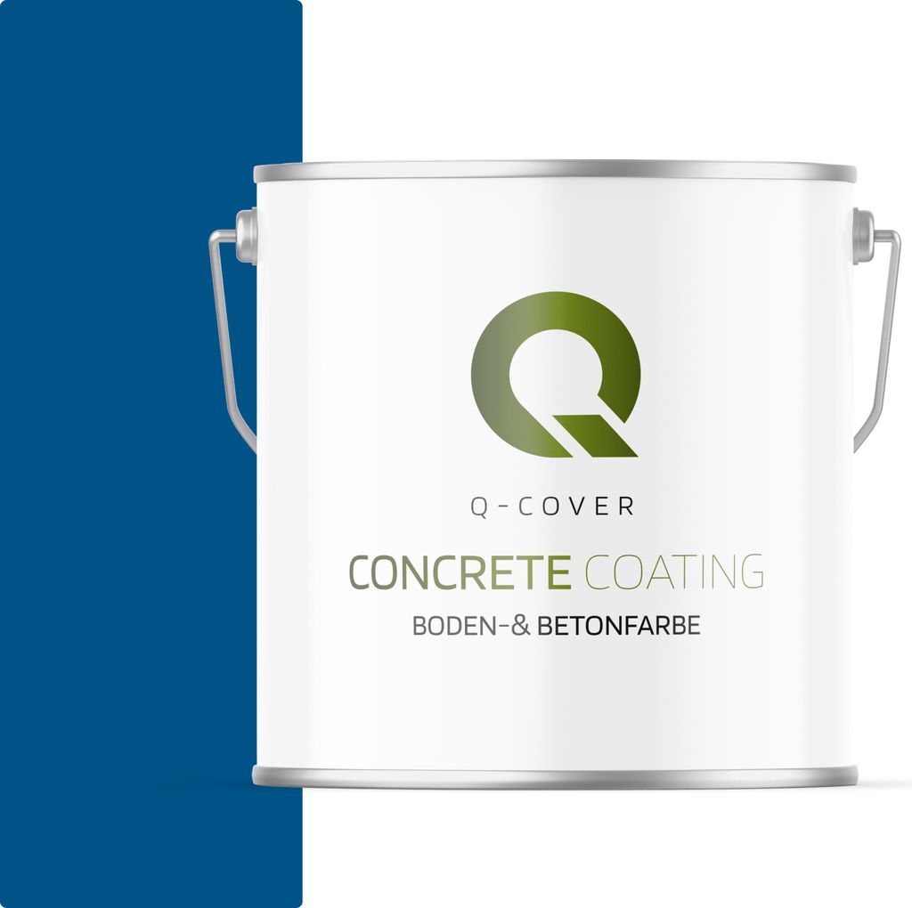 Bodenfarbe | Betonfarbe | Garagenboden | Bodenbeschichtung für Innen | Kellerfarbe Fußbodenfarbe Blau 5L