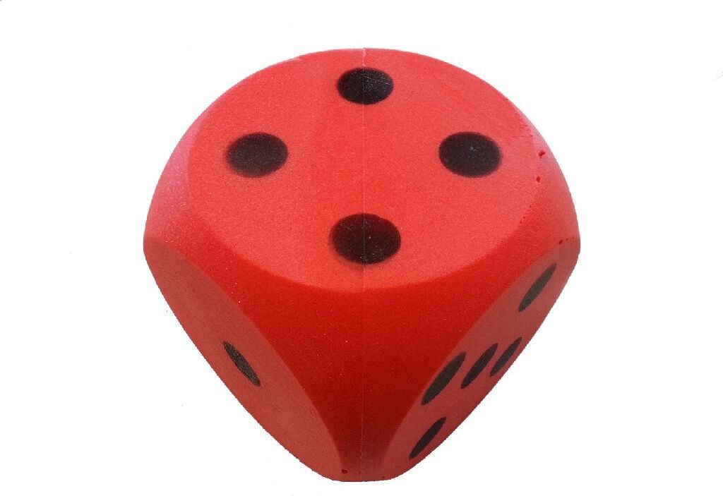 Speelgoed 190/606 RED - wuerfel Soft, 16 cm, rot Produktbild 