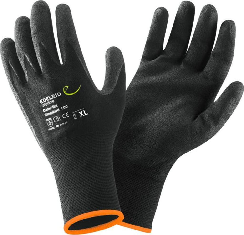 Edelrid Grip Glove (VPE 6 Stück) - leichte Allround-Schutzhandschuhe, Farbe:017 night, Größe:XL