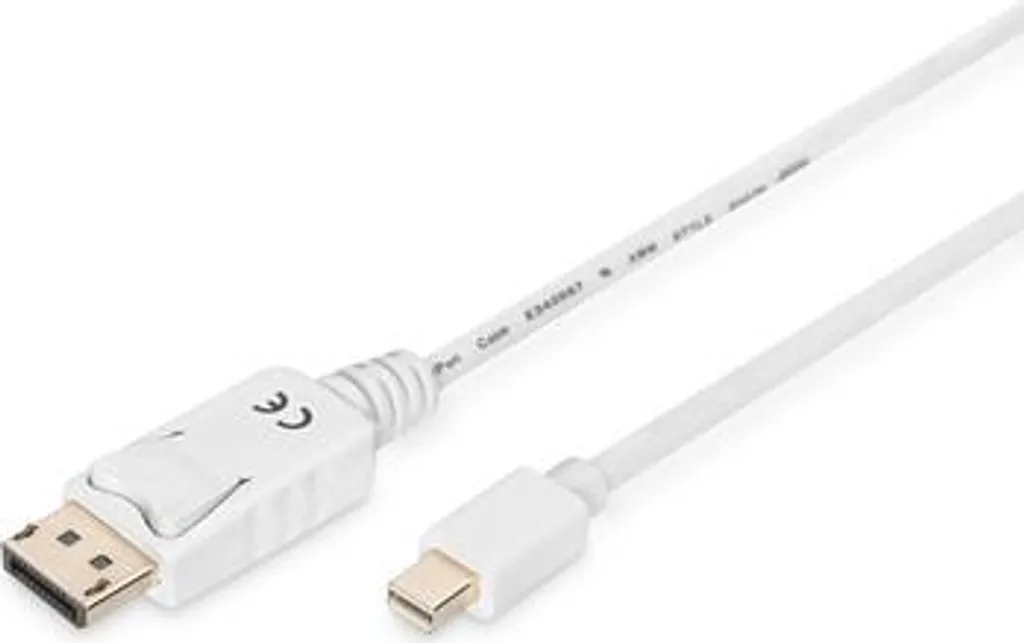 Câble DisplayPort 1.2 4K 1m avec Connecteur Mini DP Blanc Haute Qualité - 4