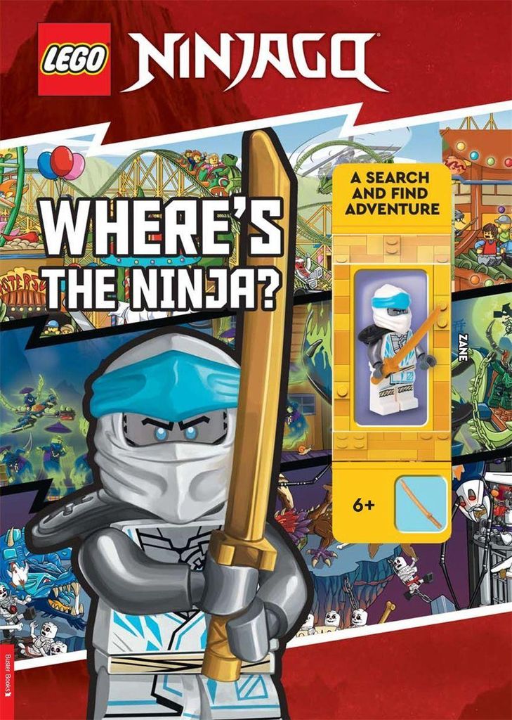 LEGO NINJAGO : Where's the Ninja? A Search and Find Adventure (with Zane minifigure)