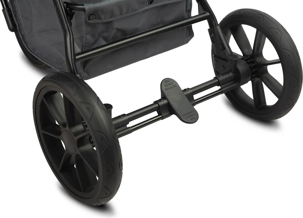 Poussette compacte CARETERO LIMA graphite avec dossier réglable et panier - 19