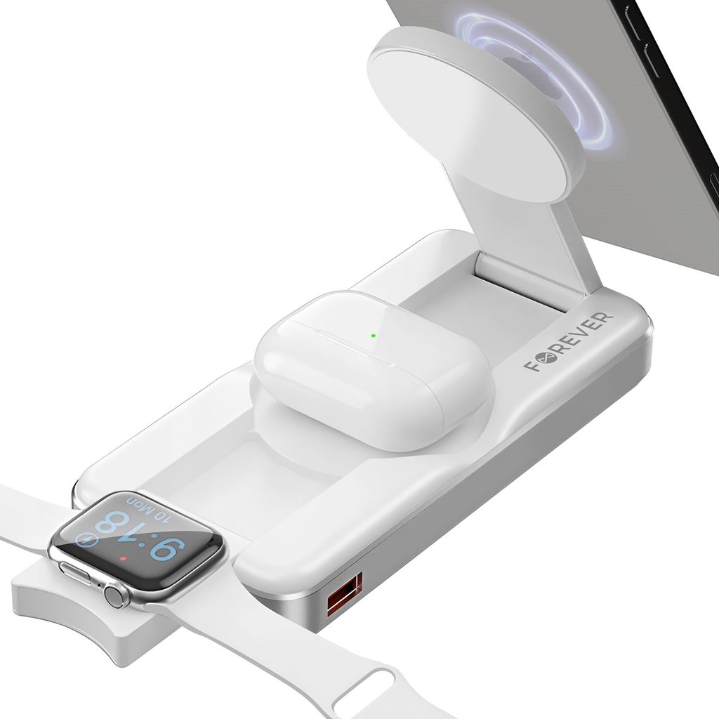 Forever, MagSafe Powerbank 3-in-1 iPhone/Watch/AirPods Produktbild 