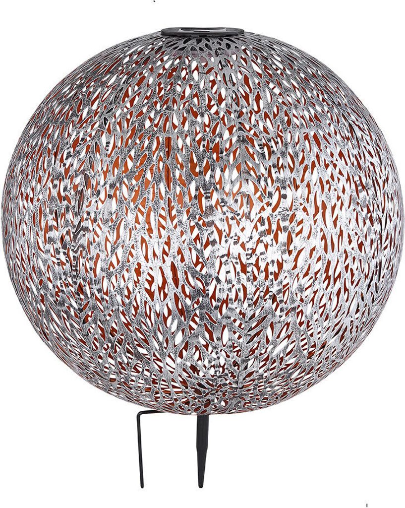 LED Gartenlampe, schwarz, Erdspitz mit Kugel, antik, IP44 Produktbild 