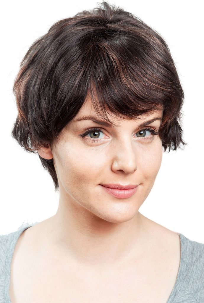 WIG ME UP Echthaar Dunkelbraun Rote Strähnen DW411HH-2H130 Produktbild 