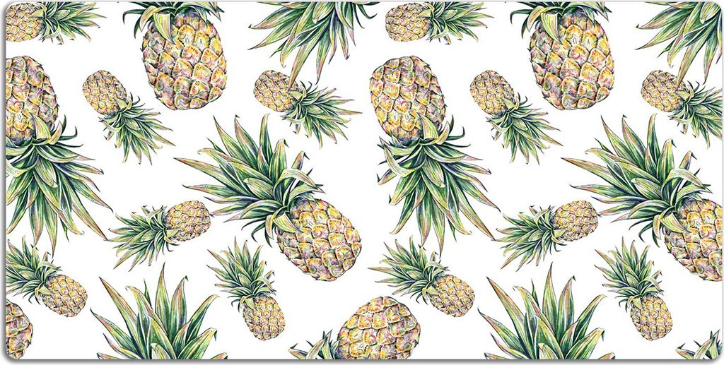 Schreibtischmatte Tischunterlage 90x45 cm Mauspad - Ananas