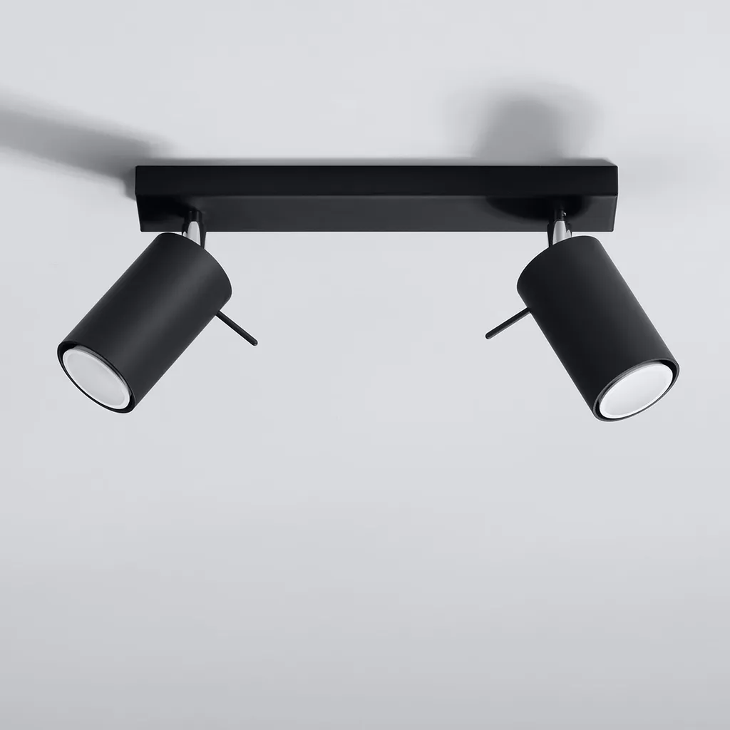 Sollux Lighting RING 2 SL.0092 | Offerta Lampada Soffitto Nera - 15