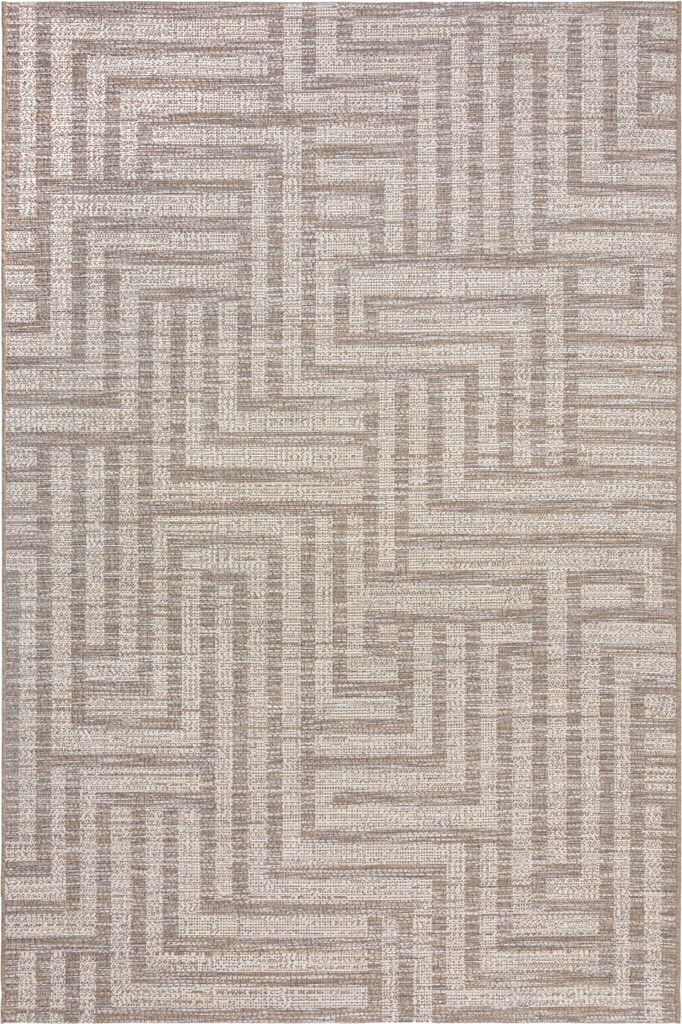 KADIMA DESIGN ALMA SALERNO 160 cm x 230 cm Grau Rechteckig Indoor & Outdoor Teppich