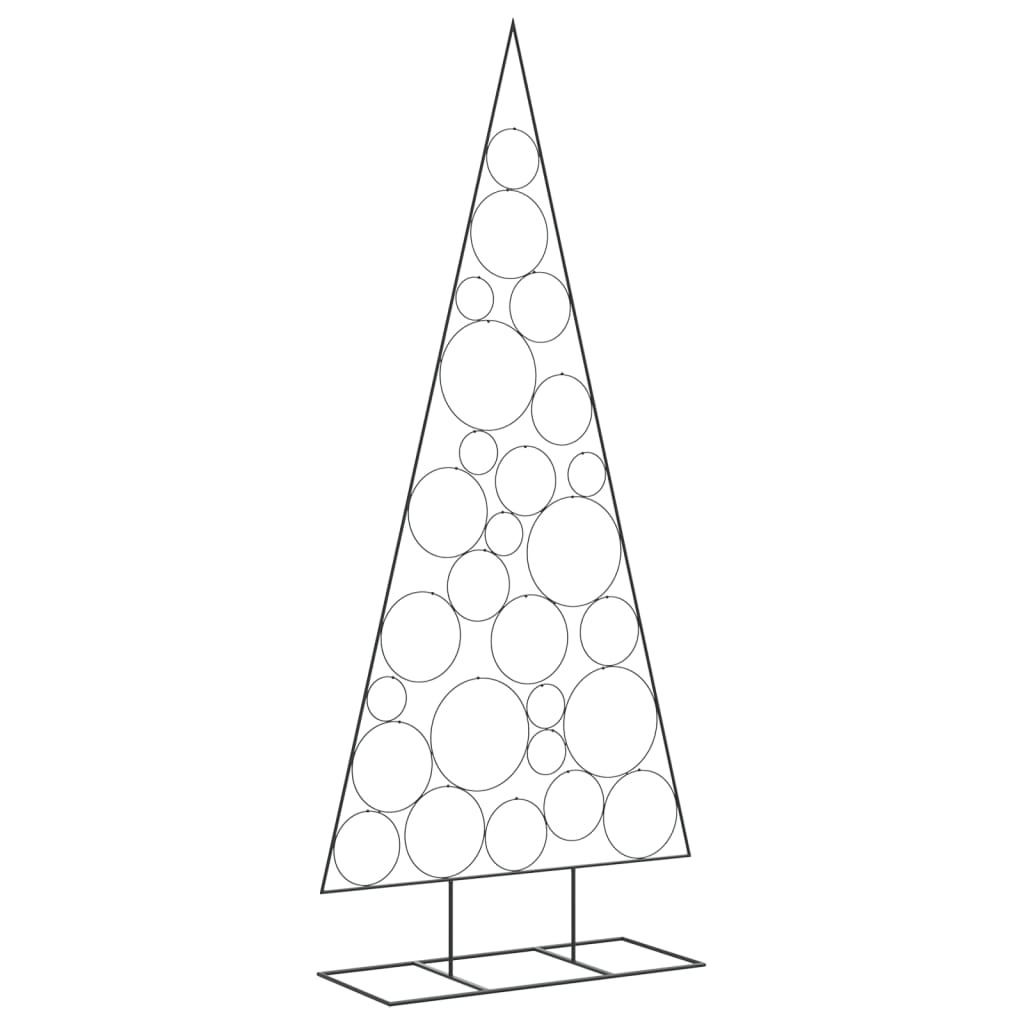 Metall-Weihnachtsbaum 105cm Schwarz - Moderner Tannenbaum Mit Teelichthaltern