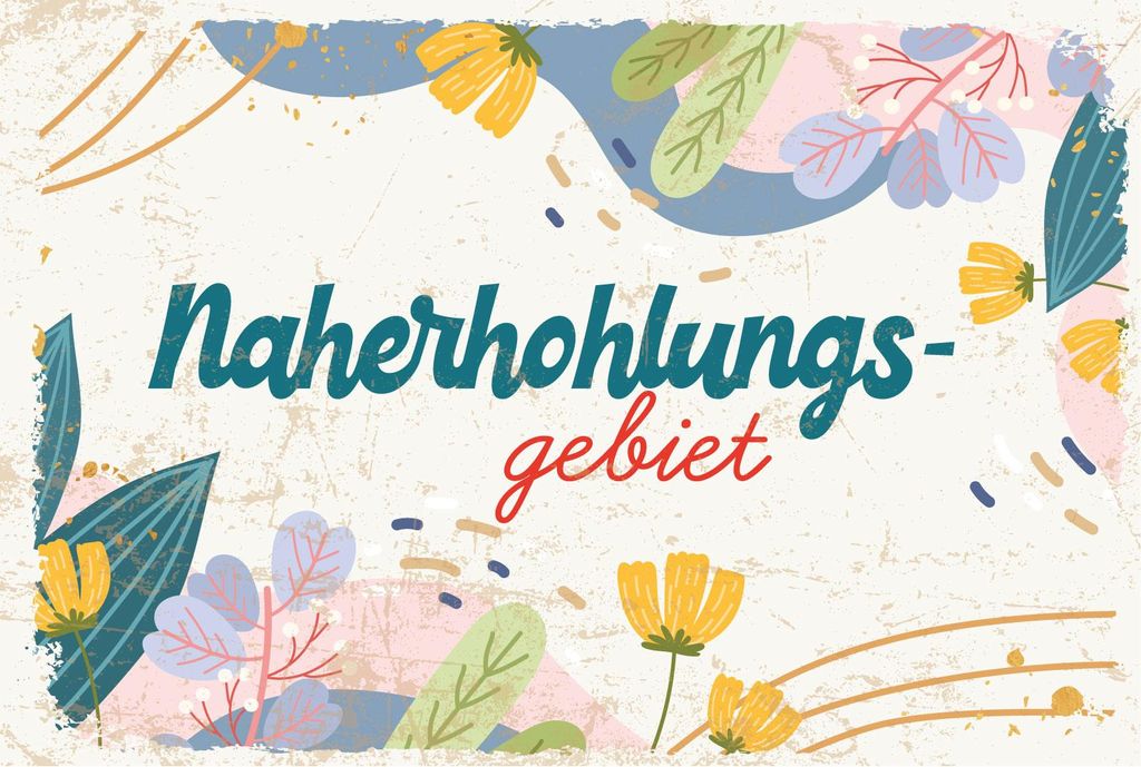 vianmo Blechschild 12x18 cm Naherholungsgebiet Blumen