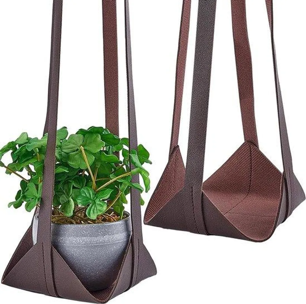 Suspension plante cuir PU : gagnez de la place et décorez votre mur
