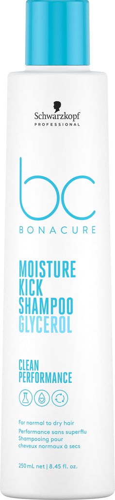Schwarzkopf Professional BC Bonacure Moisture Kick Shampoo Glycerol Pflegeshampoo für normales bis trockenes Haar 250 ml