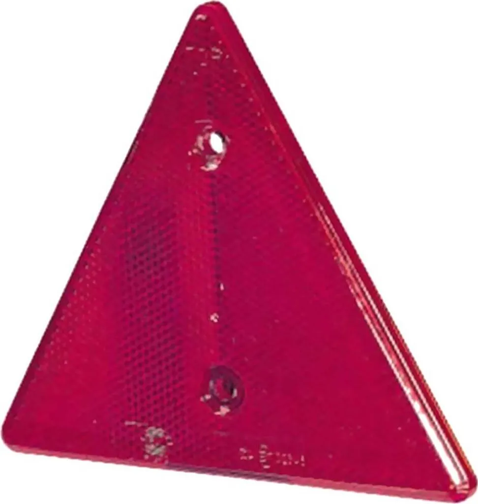 Équipement de sécurité remorque : Catadioptre triangulaire rouge K-st 2 supports