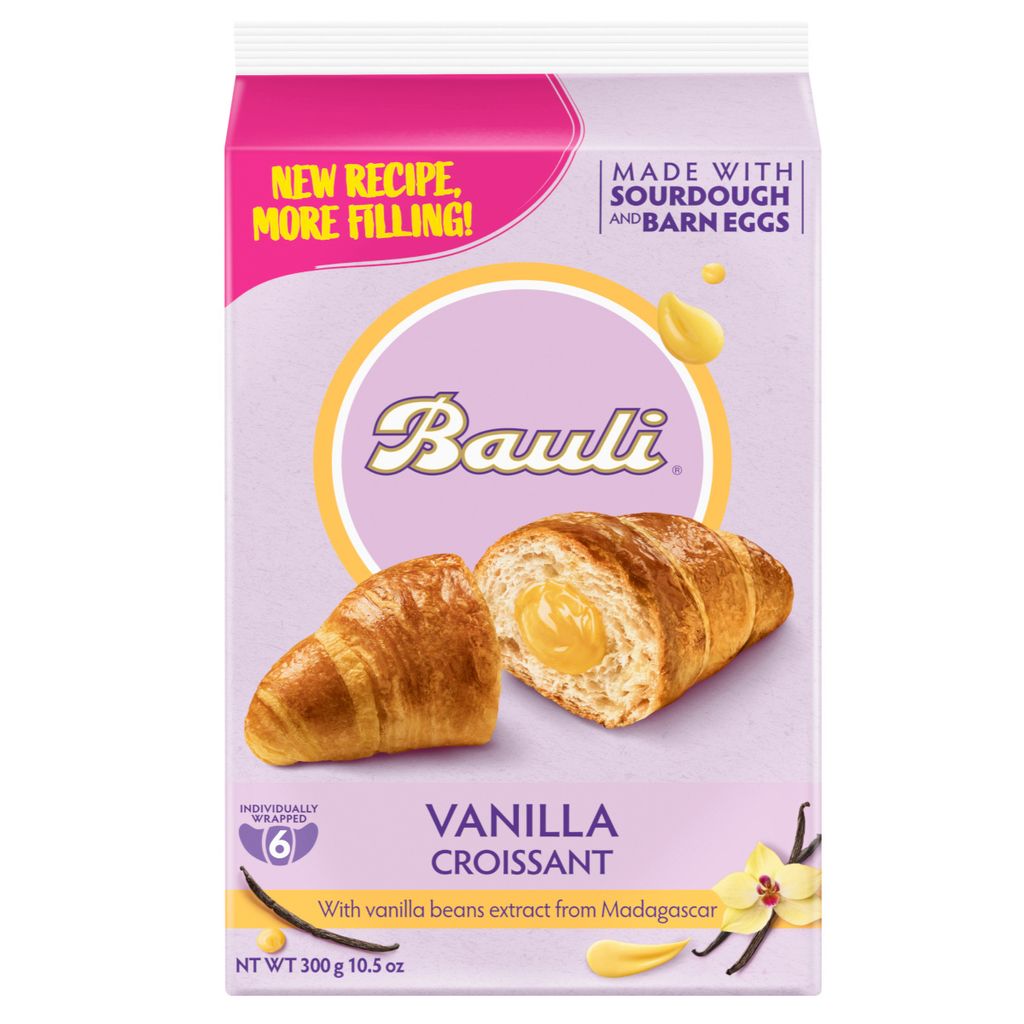 Bauli croissanty s vanilkovou náplní 6 kusů karton 300g Obrázek produktu 