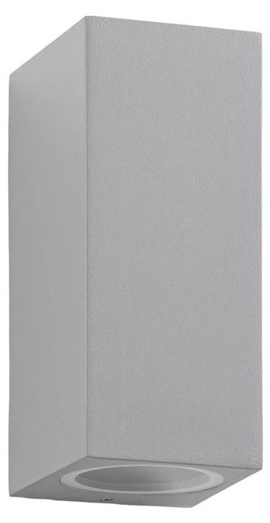 Lucande Außenwandleuchte Xava, up/down, grau, 2-flg., GU10 Produktbild 