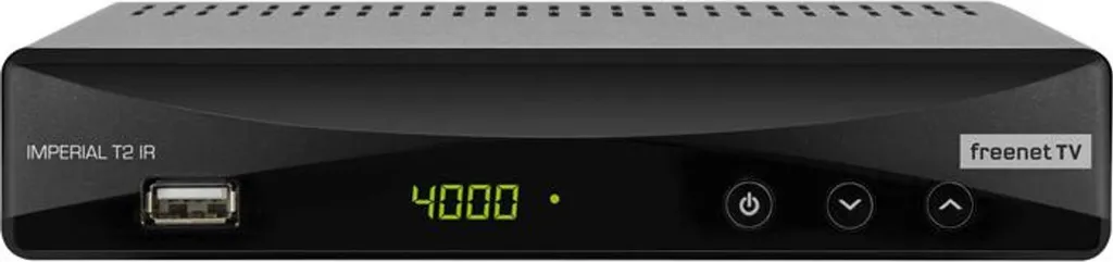 Décodeur TNT HD DVB-T2 T2 IR Noir avec 3 Mois de Freenet TV et Irdeto