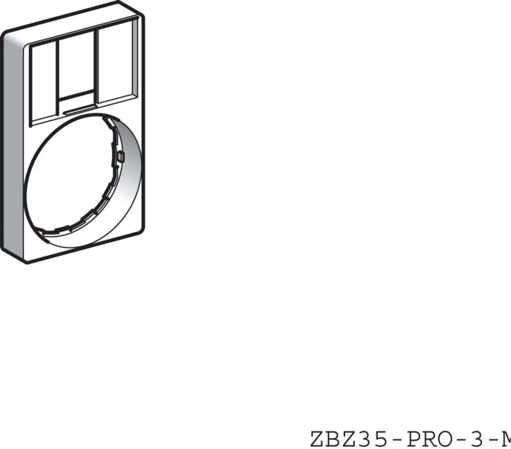 ZBZ35 Porta etichette 30x50 Schneider Electric - Miglior Prezzo Online
