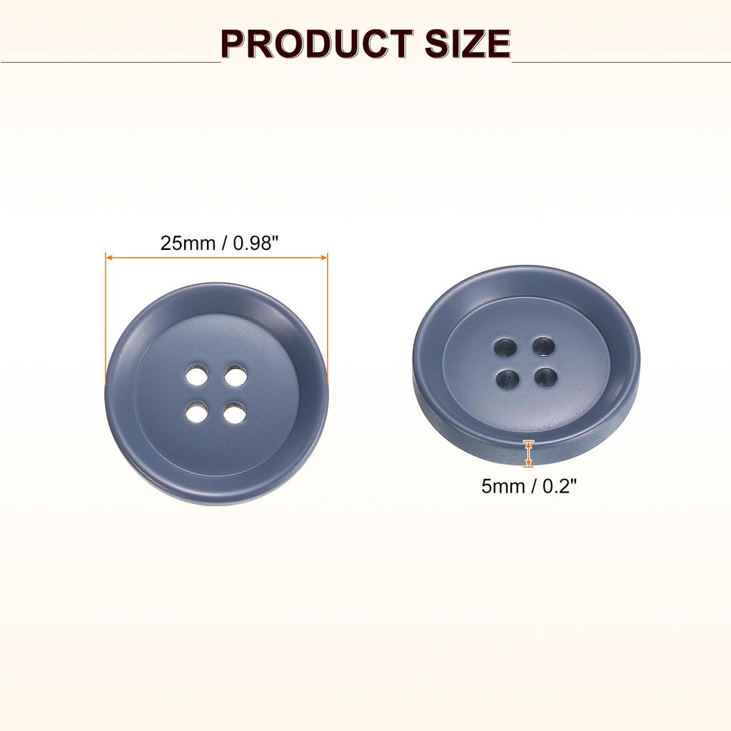 12 Stš¹ck Bunte Kn?pfe, 25mm 4 L?cher Harzkn?pfe zum Ann?hen, Bastelkn?pfe Runde Ersatzkn?pfe Buttons fš¹r N?hen Mantel Hemden Kleidung DIY Han...