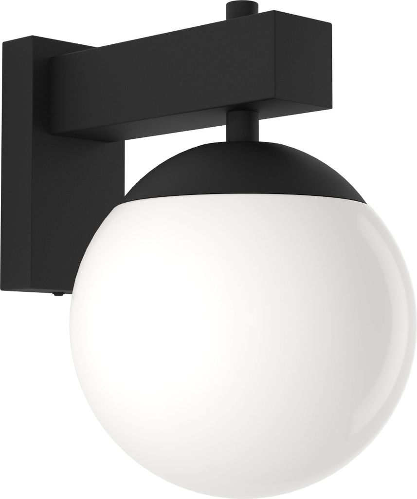 BUFALATA Wand-/Deckenleuchte Lampe Beleuchtung - L20 x H29 x AL27,5 cm - schwarz - 1X40W exkl. - IP44