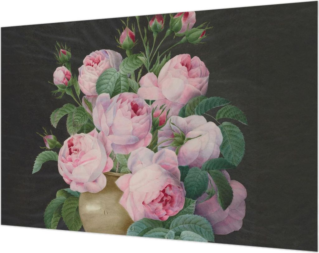 Wandtapete - Dekorative Tapete für Wohnzimmer- Tapetenfolie für Wanddekoration - 104x70 cm - Florale Eleganz