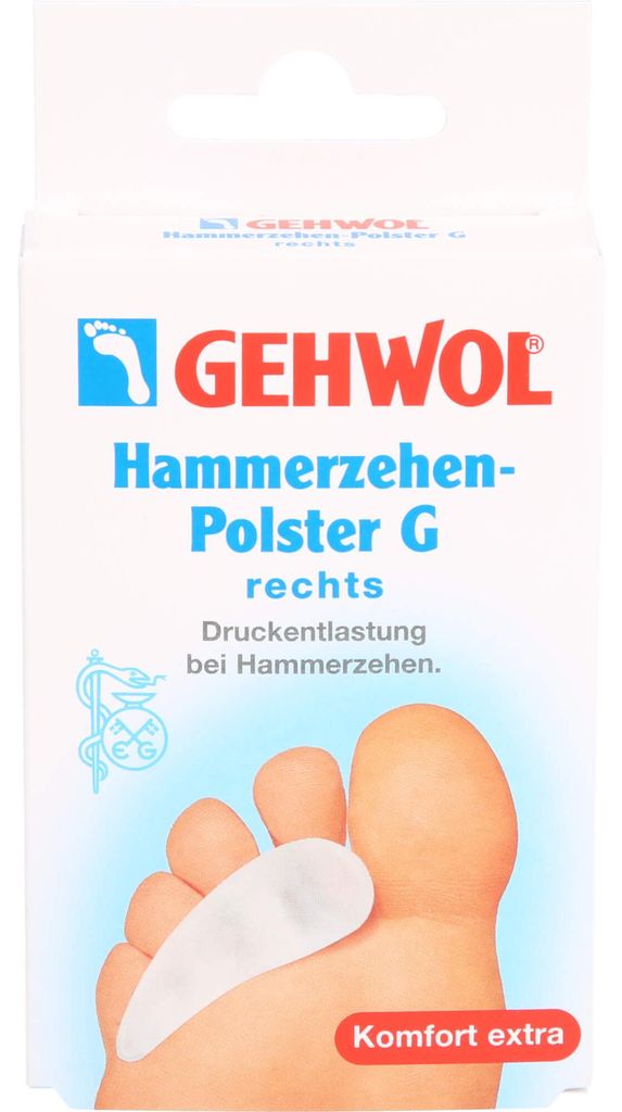 Gehwol Polymer Gel coussinet orteil en marteau G droit 1 pc Image du produit 