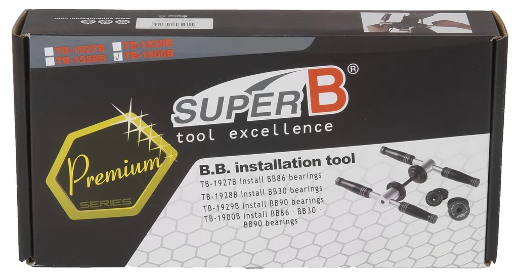 Super B Premium Outil Boîtier de Pédalier Kit Pressfit BB30 BB86 BB90