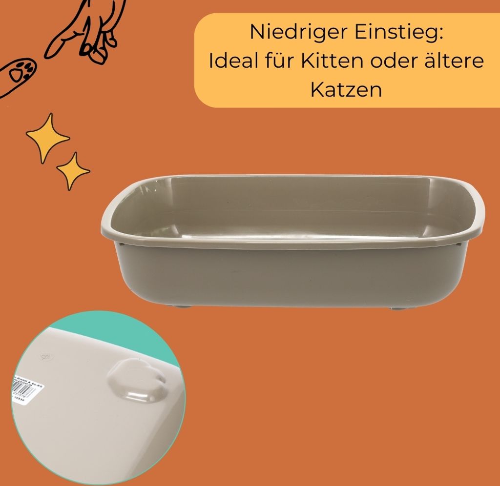 2x Katzenklo Kaninchen Toilette Kitten Katzentoilette ohne Produktbild 4