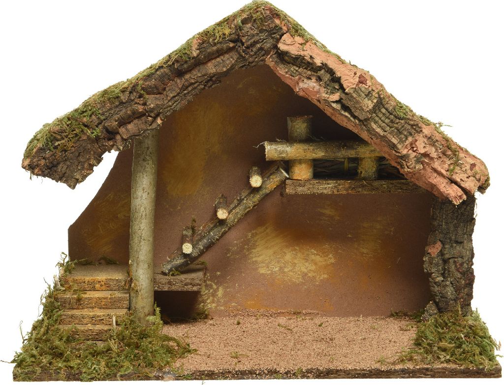 Krippenspiel mit Leiter für Weihnachtsfiguren - 28x19x39 cm Produktbild 4