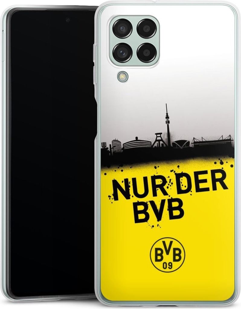 DeinDesign Handyhülle für Samsung Galaxy M53 5G Silikon Hülle Case Smartphone Schutzhülle BVB Borussia Dortmund Statement