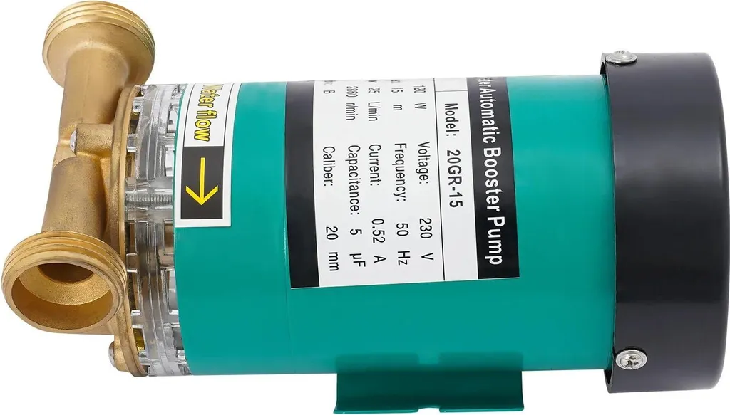 Pompe à eau électrique 1200W à moteur puissant et haute efficacité noire
