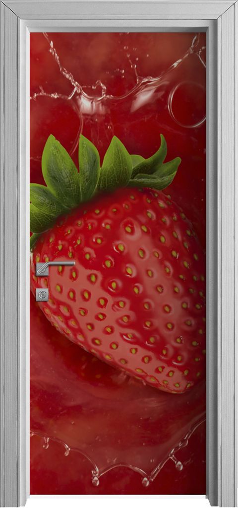 Tür Selbstklebende 80x210 cm Türfolie Türtapete Klebefolie - Farbige Früchte